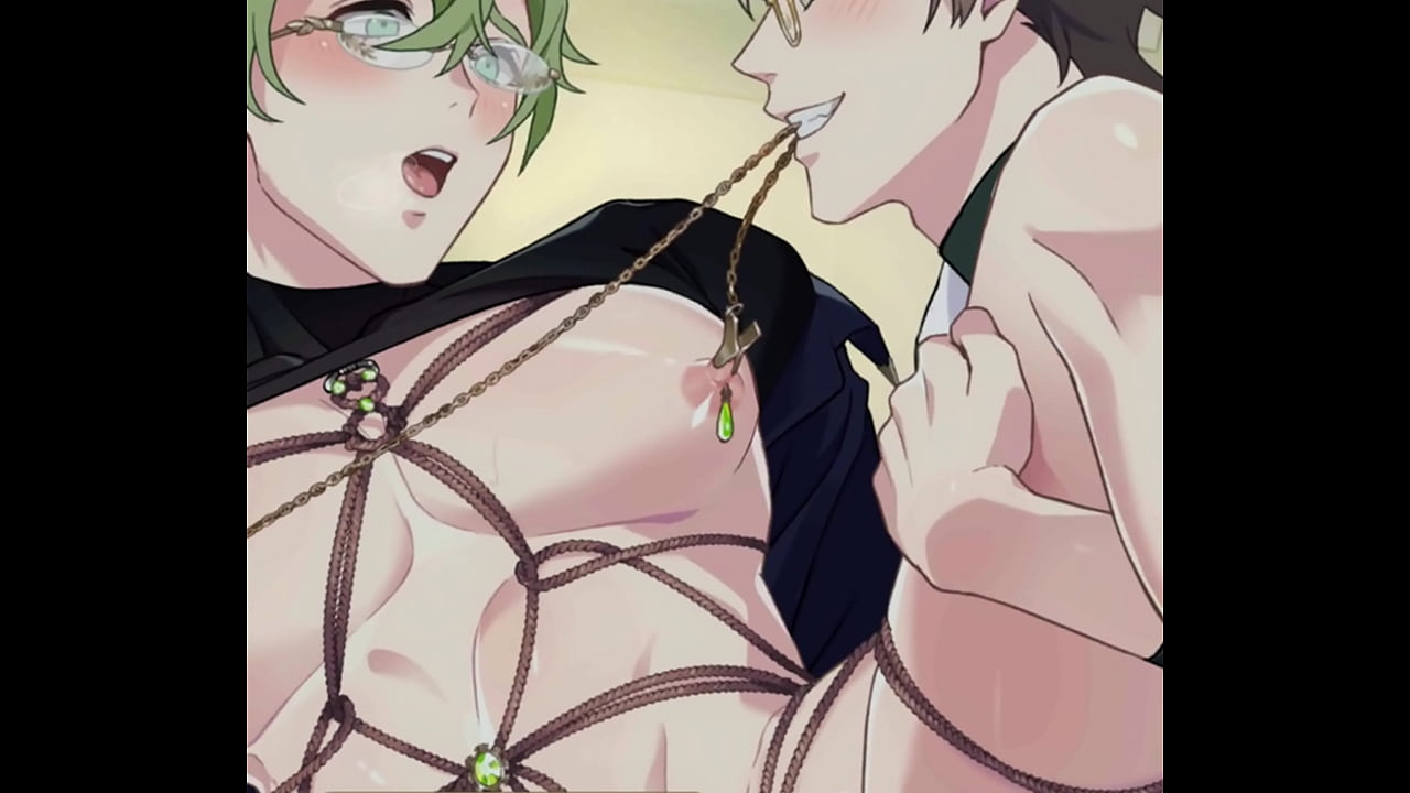 EIDEN PLAYS WITH OLIVINE'S NIPPLE PIERCINGS WHILE FUCKING HIM BAREBACK | [NU: Carnival] Olivine: Captive Star - All Tied Up  (R5)