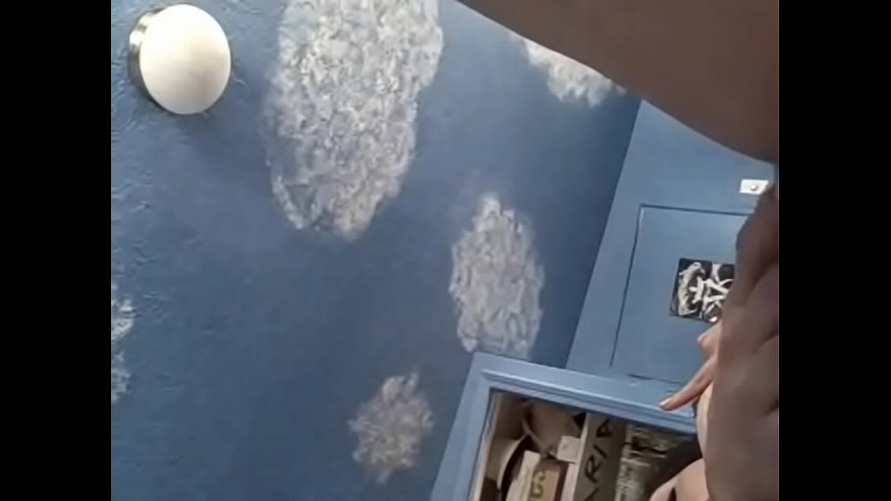 Sexy brunette plays with herself in her dorm