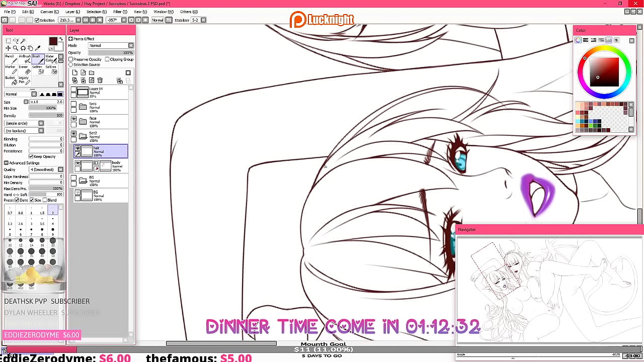 LewdLair broadcast by Luck Night on Picarto from August Twenty-Fifth 2020 A