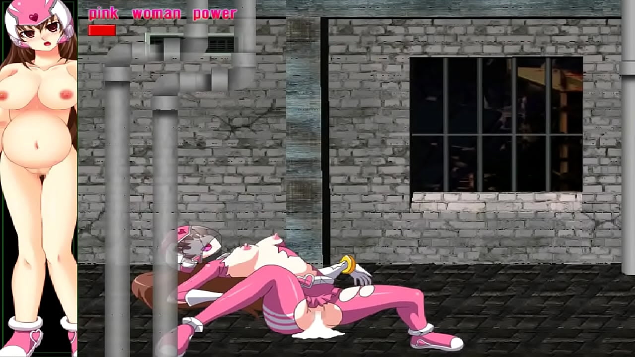 Cute pink ranger in sex with men in The shameless squadron ryona hentai game new video