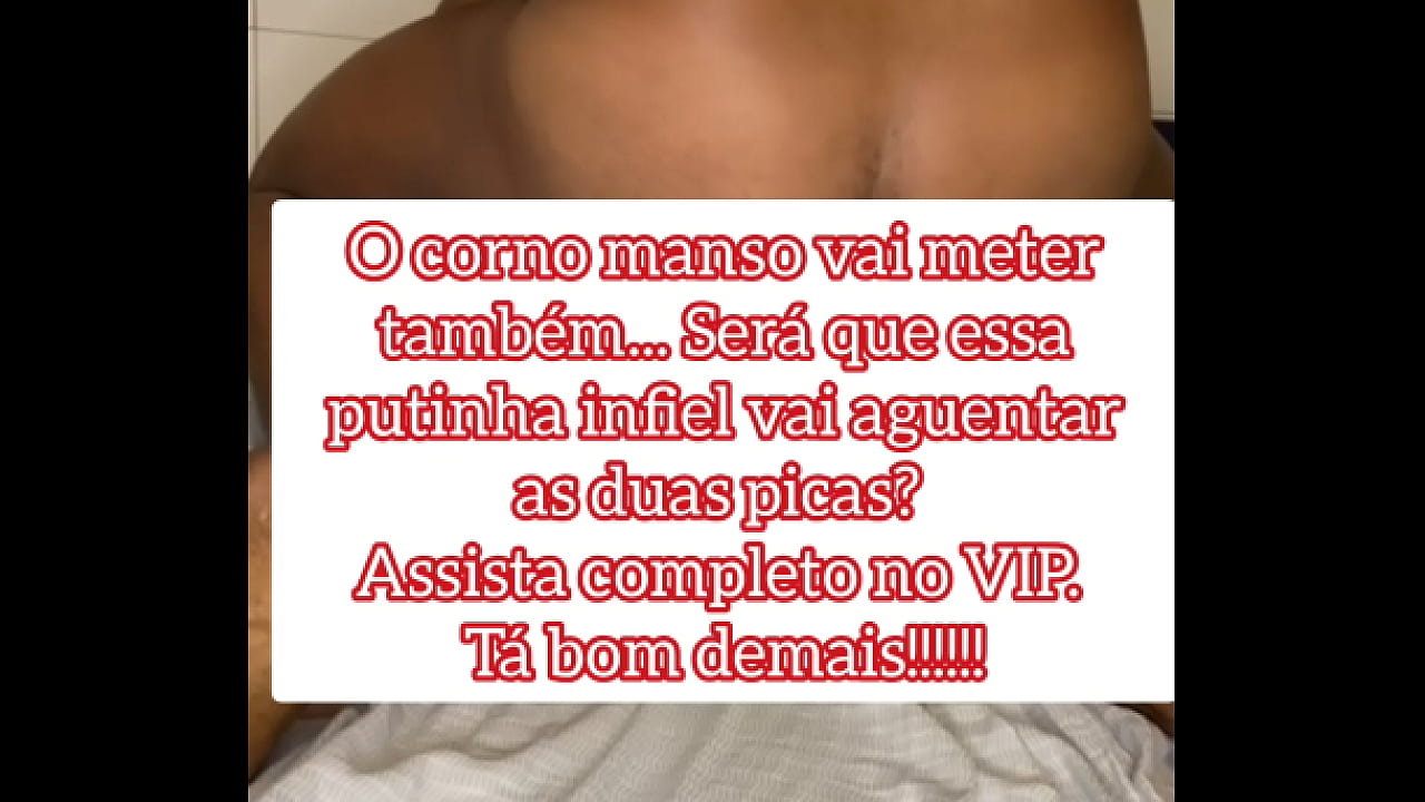Fiz o Corno Frouxo e manso assistir eu comer e leitar a putinha dele. Contem DP. (Pr&eacute;via)