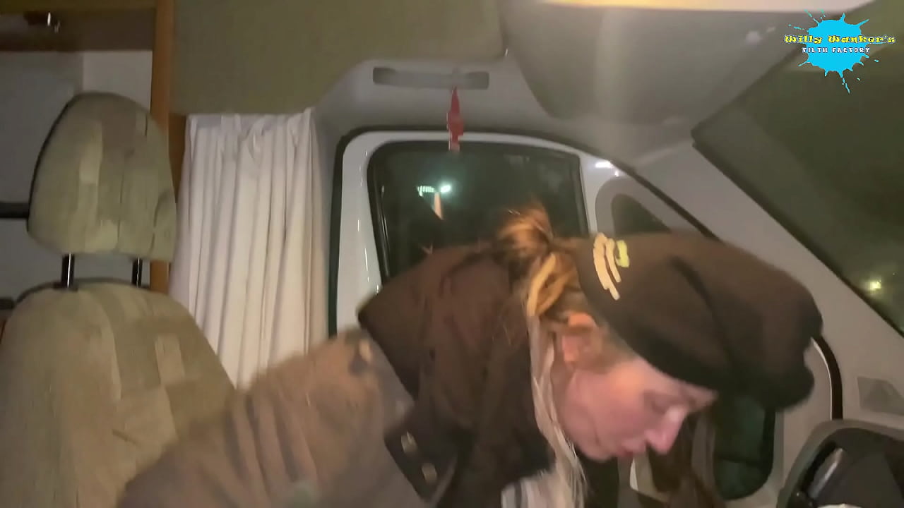 Crazy, sexy street girl getting dirty