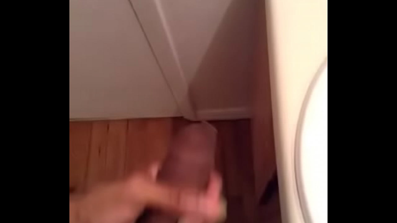 Jacking off in the bathroom