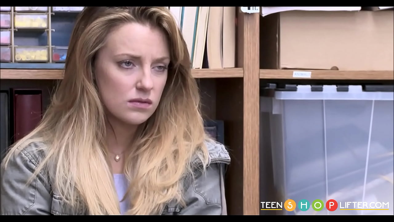 TeenShoplifter.com - Blonde Teen Girl Caught Shoplifting And By Officer