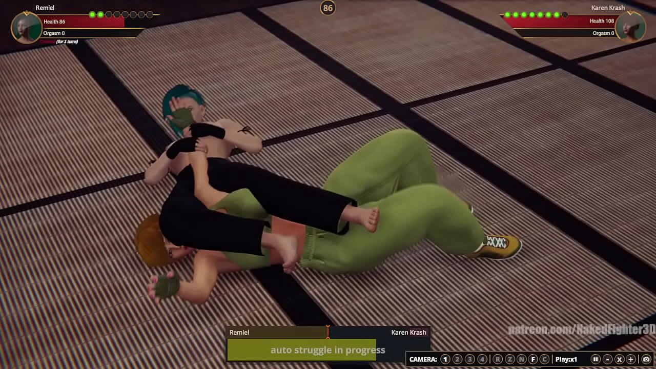 Remiel VS Karen [NF3D Female MMA Combat Dojo Battle]