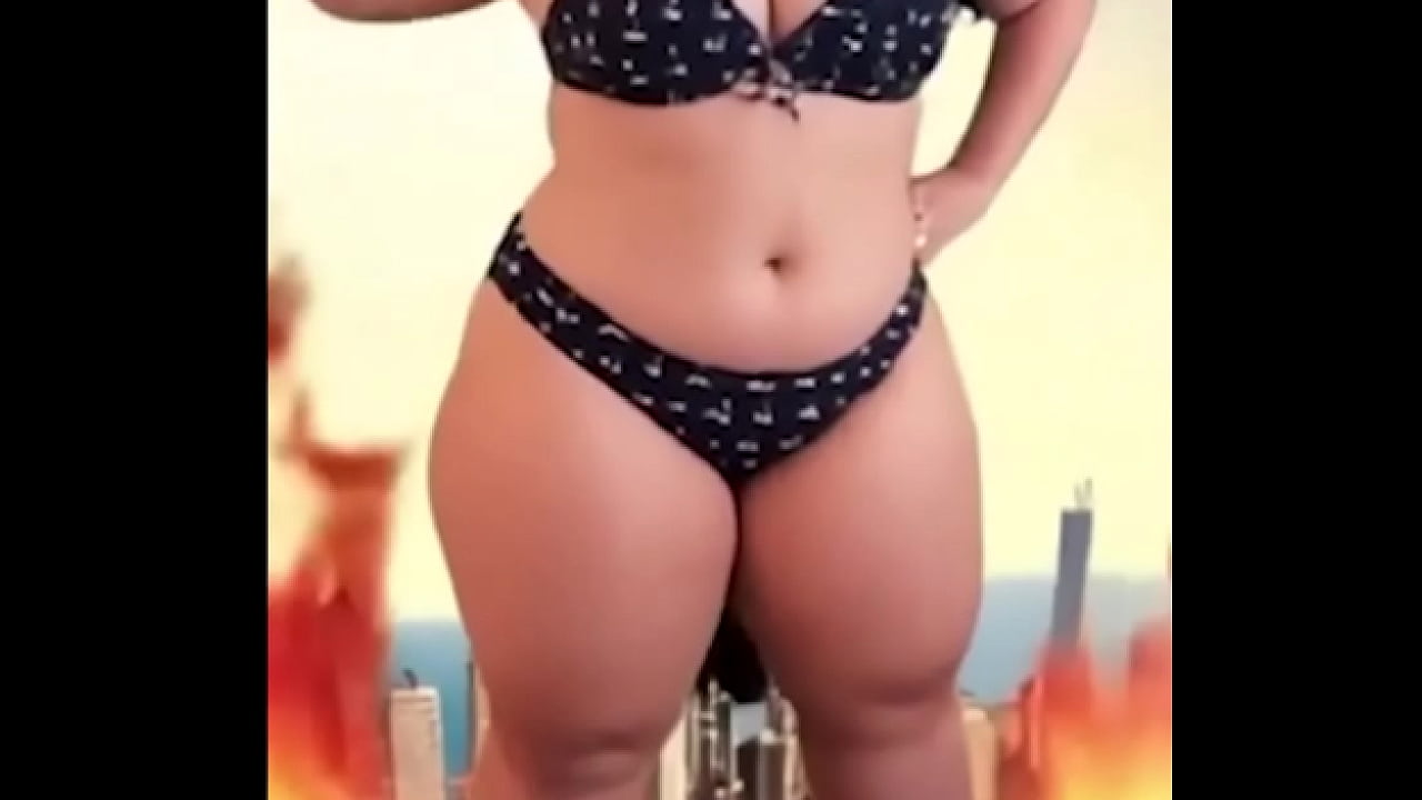 Whoops, I accidentally launched a school of sharks into the sky while stomping through town as your favorite curvy giante ...