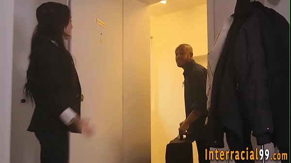 Cutie sucks black shlong