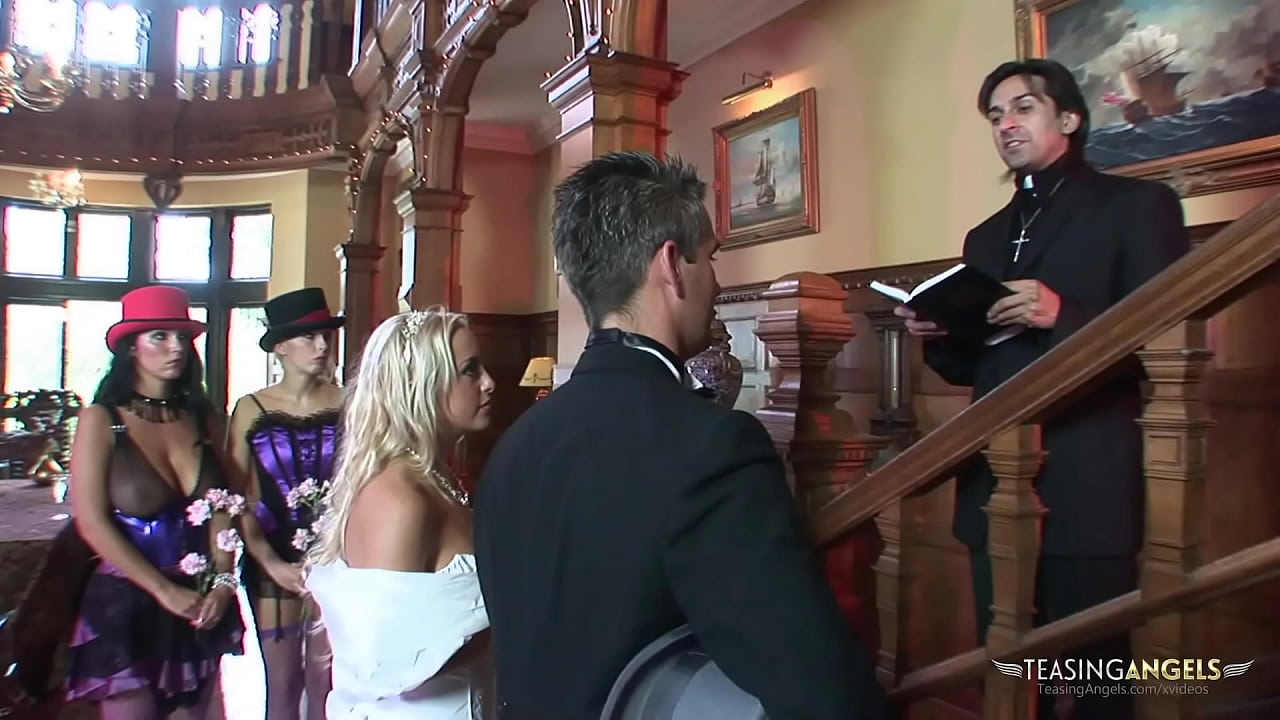 Three naughty girls love nothing more than sucking on two delicious cocks together before getting their tight holes fucked hard until they get sprayed with jizz.