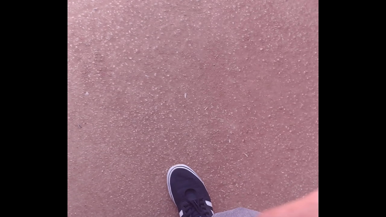 Public Handjob Almost Caught