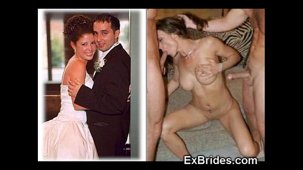 bride blowing wedding guys