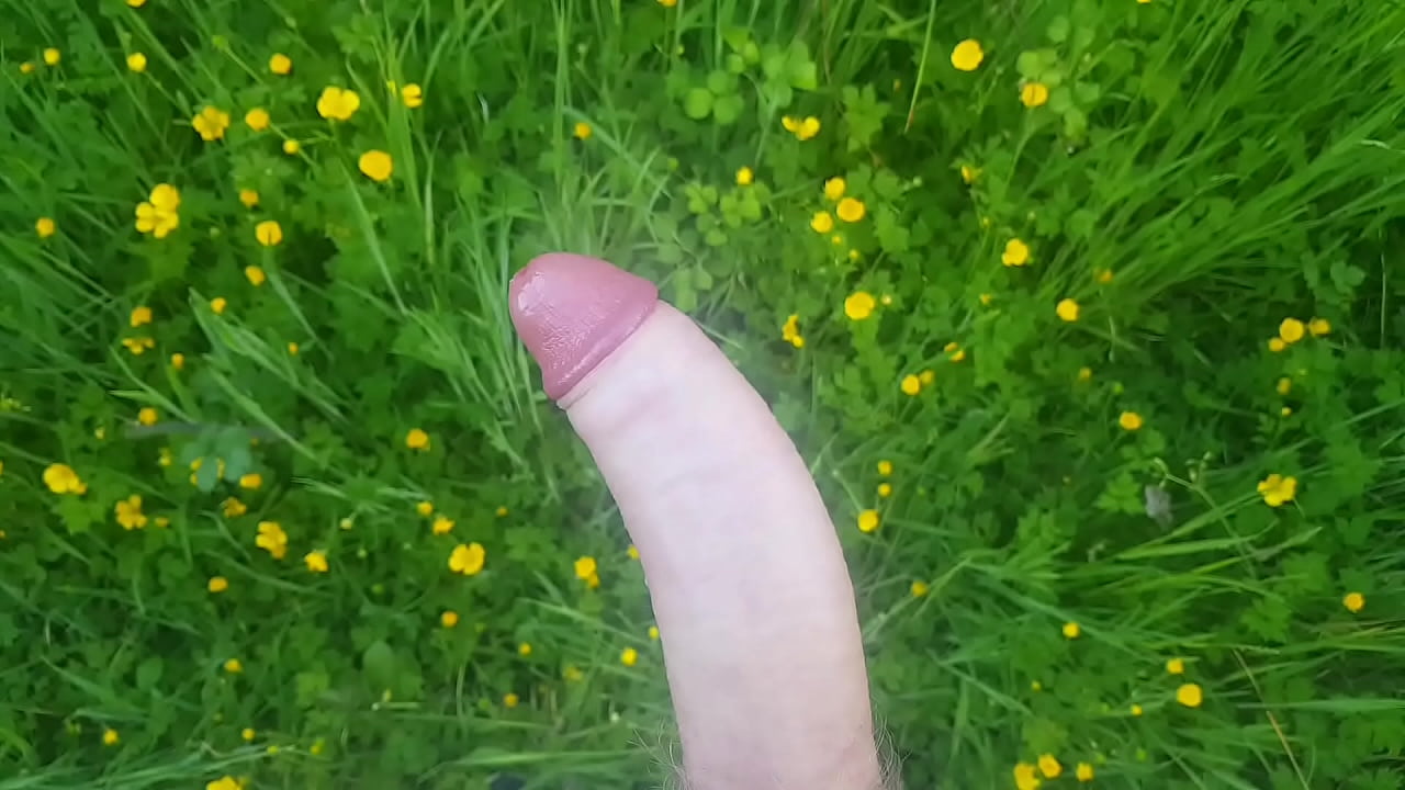 19Yr Masturbates His Huge Dick Until He Cums Explosively In Public