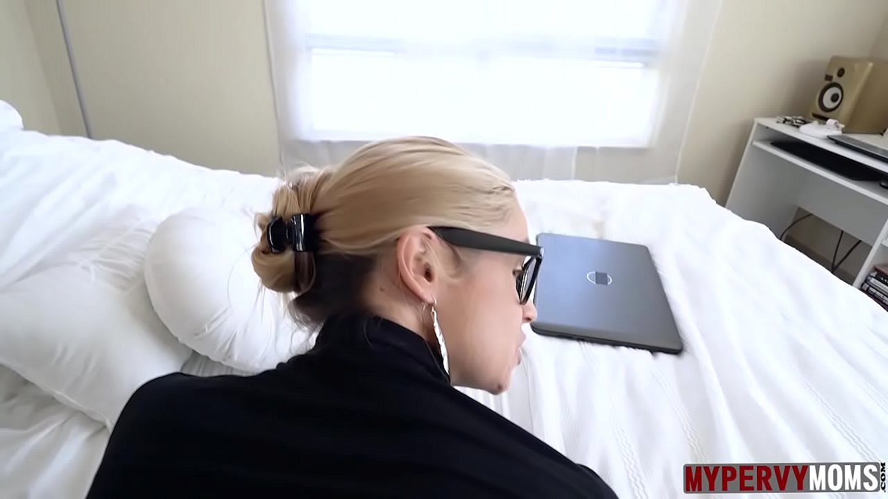 Hot Blonde MILF fucking stepson