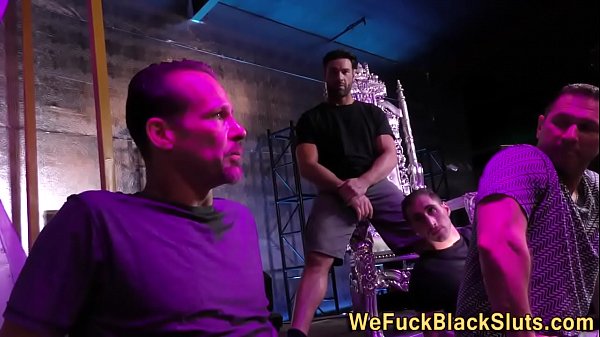 Black slut group banged