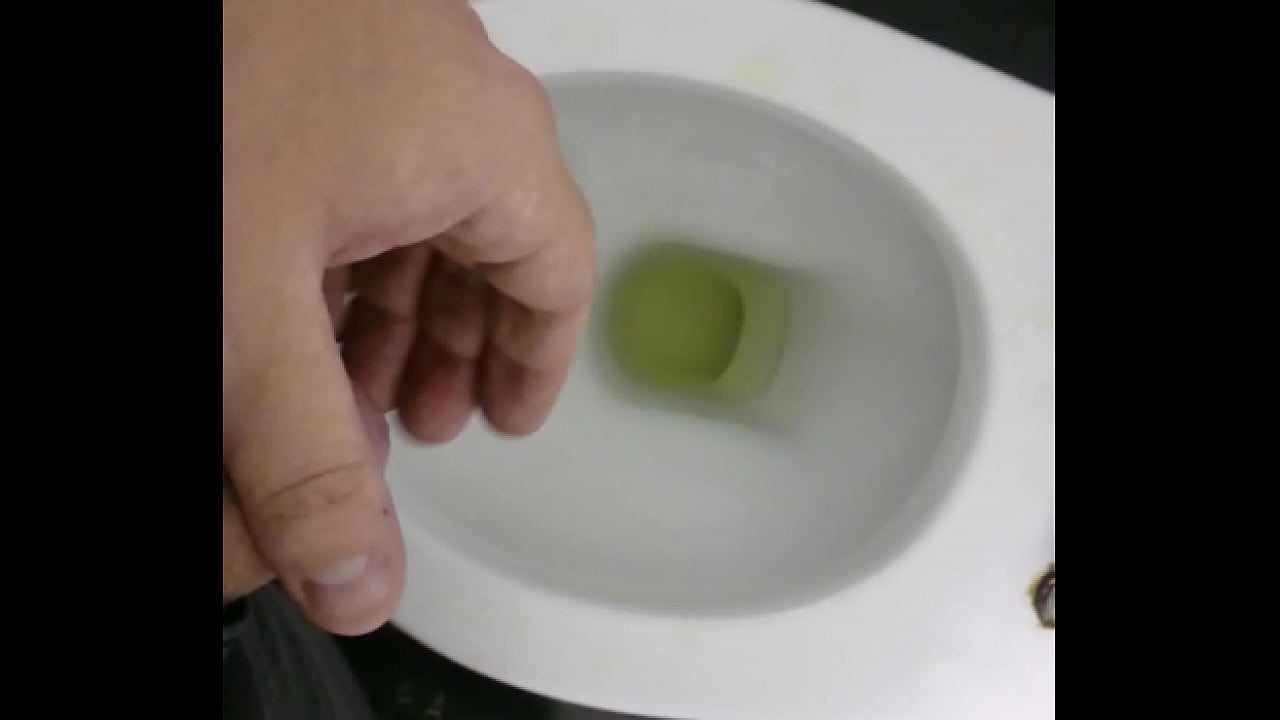 Pee toilet and lick taste