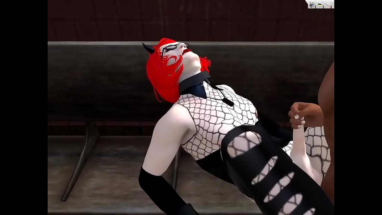 3D Fetished Crossdresser takes cock in a subway