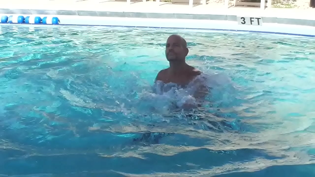 SHADOW BOXING IN THE POOL