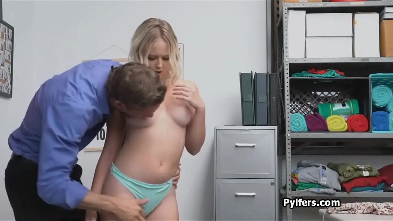 Perky teen thief busted and fucked hard