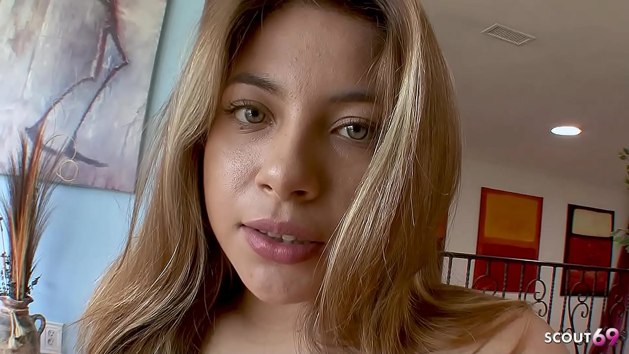 Sweet curvy freckled Teen 18 with extrem Hairy Pussy Pick Up for First Time Casting Fuck without condom