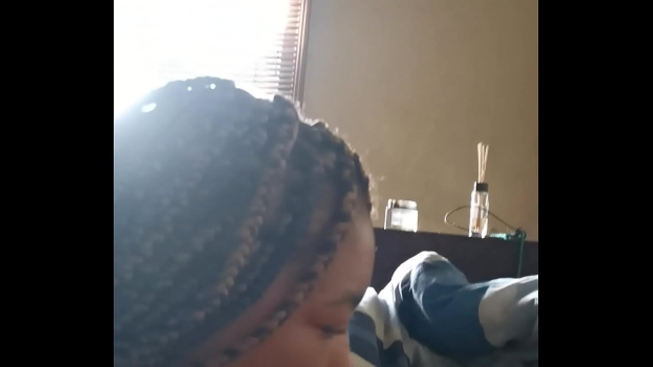 Dick suckin while on the phone to friend