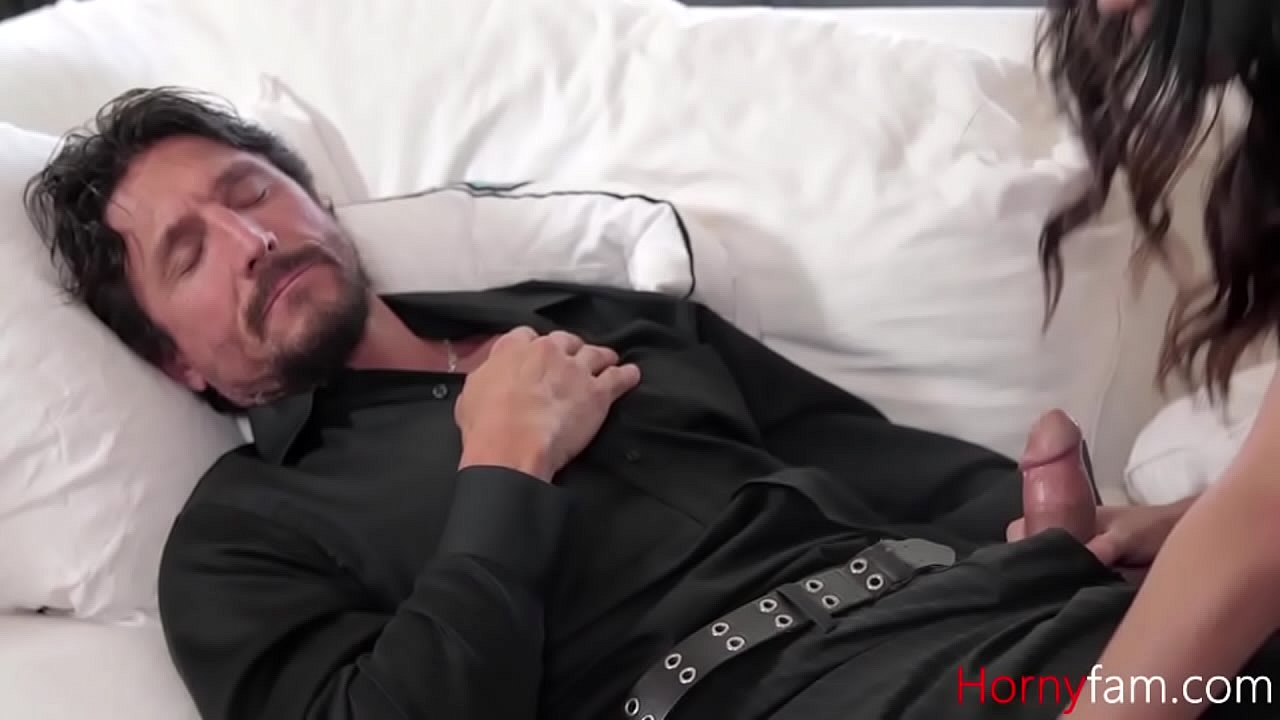 Sleeping Stepdad Gets Blown By Teen Daughter- Angel Del Rey