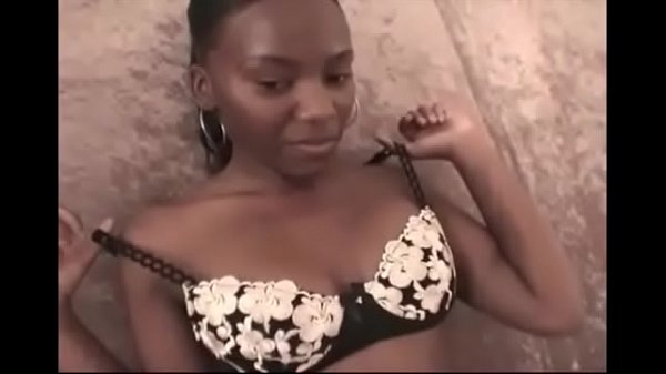 Ebony Babe Candy Caprice Talked Into Blowing A Little White Dick