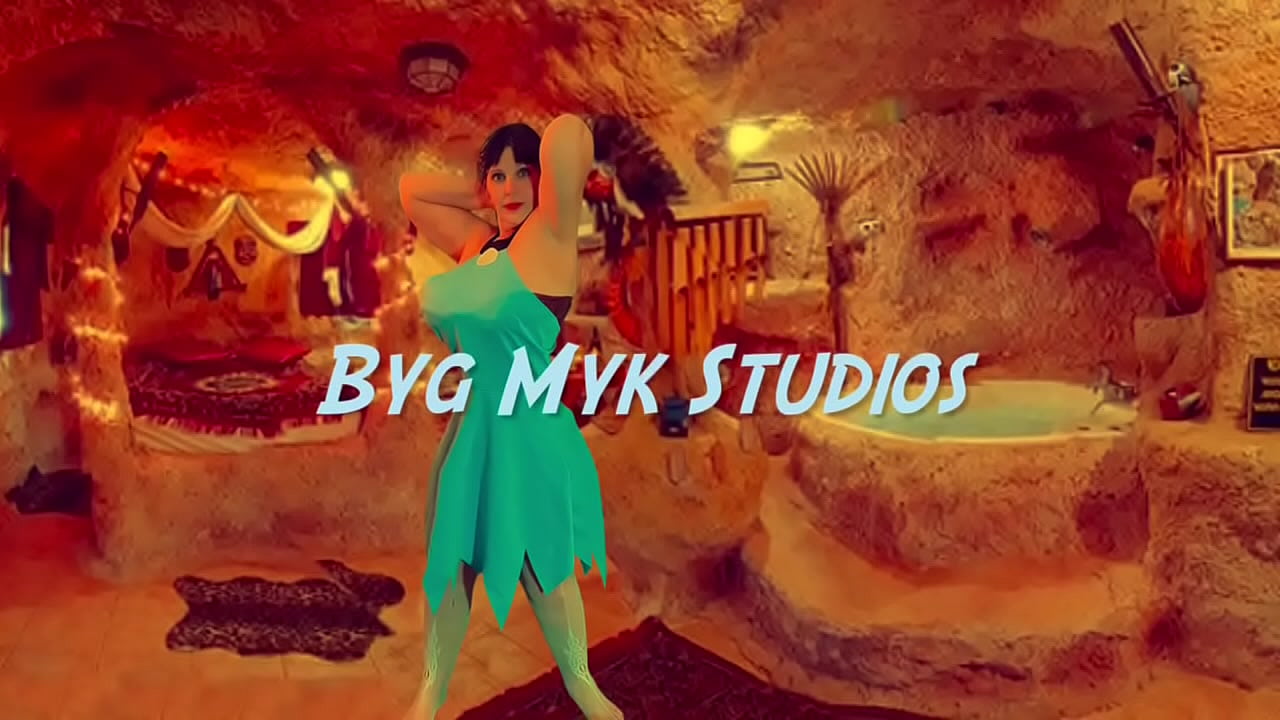 Prehistoric Fred diddles his neighbor