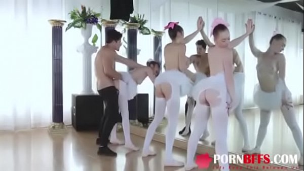 Three Cute Ballerinas Fuck One Lucky Guy