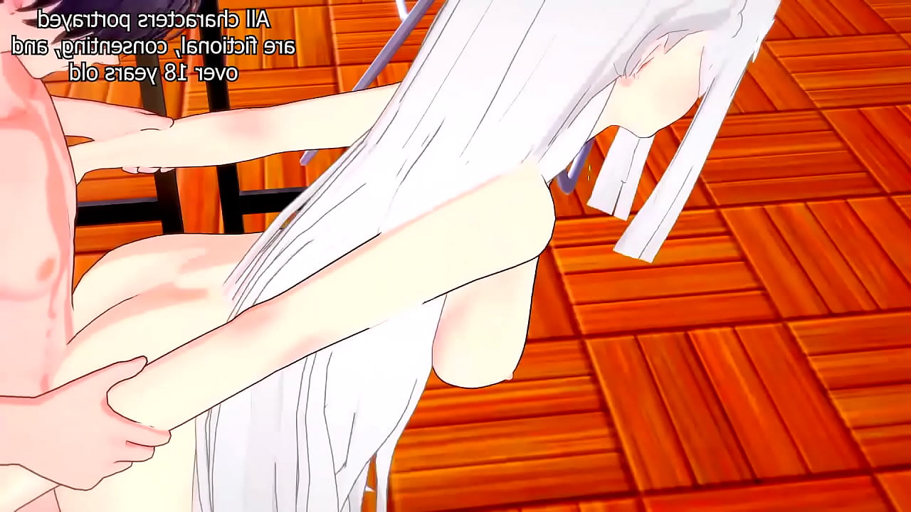 Emilia takes a Raw Creampie - 3D anime hentai