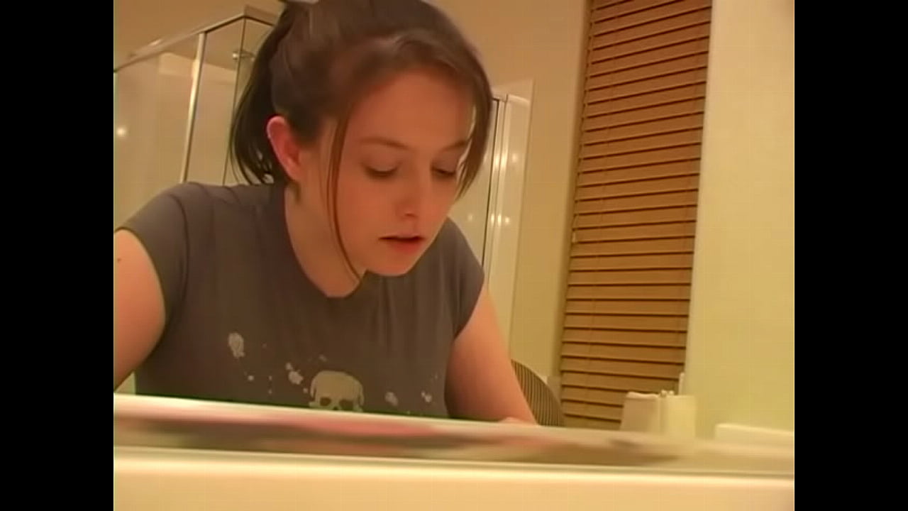 A chubby cute girl spends the day at her daddy's house.