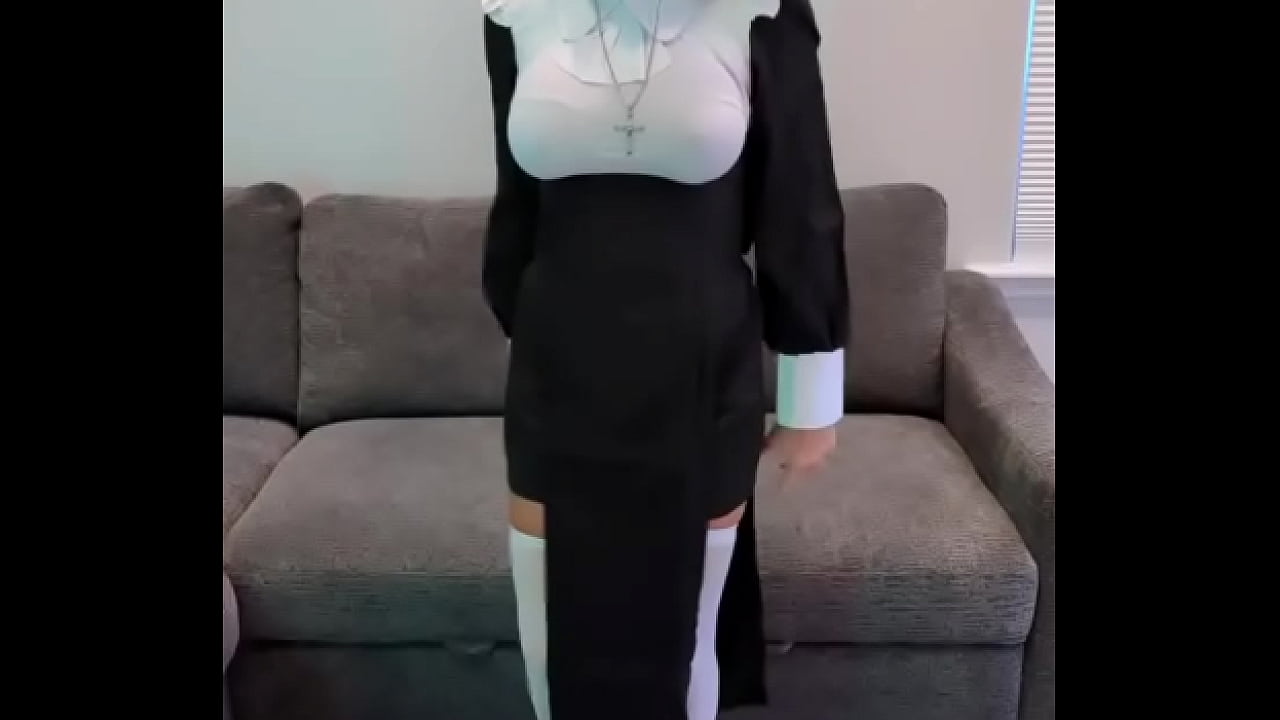 Sister Stella Tries On Her Nun Habit And Cosplay Costume
