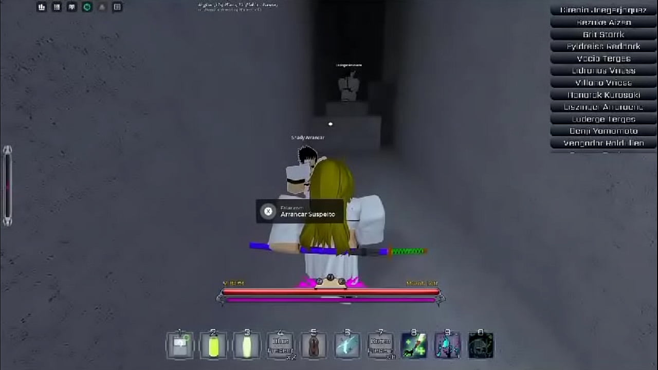 Loirinha sendo socada por emo gotico bleach roblox