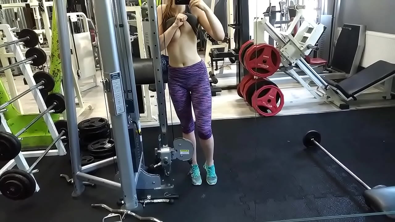 Almost caught in gym during squirting