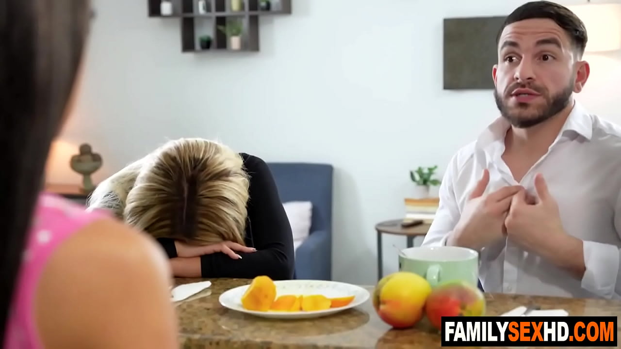 Stepdaughter fucks stepdad because stepmom doesn't