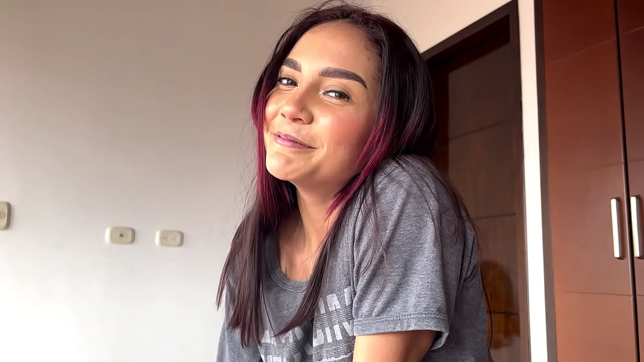 While my boyfriend is away, I take advantage of the opportunity to ride his best friend's big cock part 1 - Allison Sweet