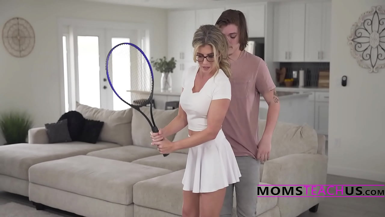 Rich Housewife Tennis Stepmom Helps Me With My Game