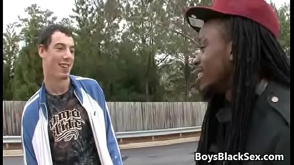 Blacks On Boys - Gay Bareback Interracial Rough Fuck Video 04