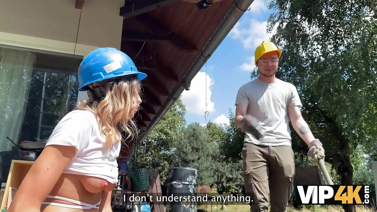 VIP4K. Hunter seduced a handywoman, her boyfriend caught them. Hot sex with Fanta Sie