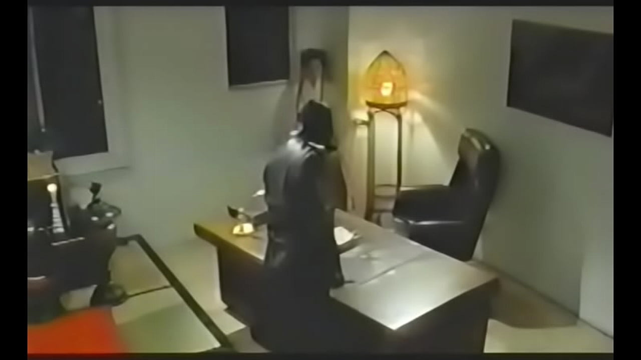 Asian lady gets d by masked guy in leather for screwing people over.