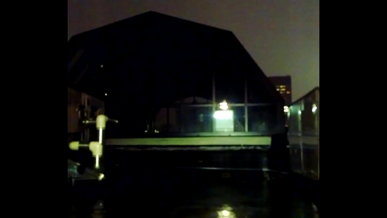 out on the roof in the rain cute Joey d boy butt anal deedo