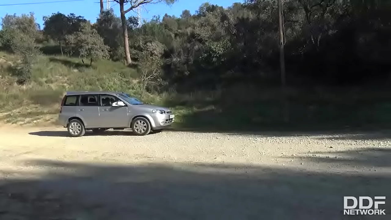 Stranded, Thankful & Horny: Dark Babe Swallows Big Cock