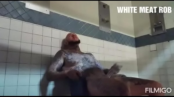 Jailhouse masturbation,  White guy, big dick, cum shot