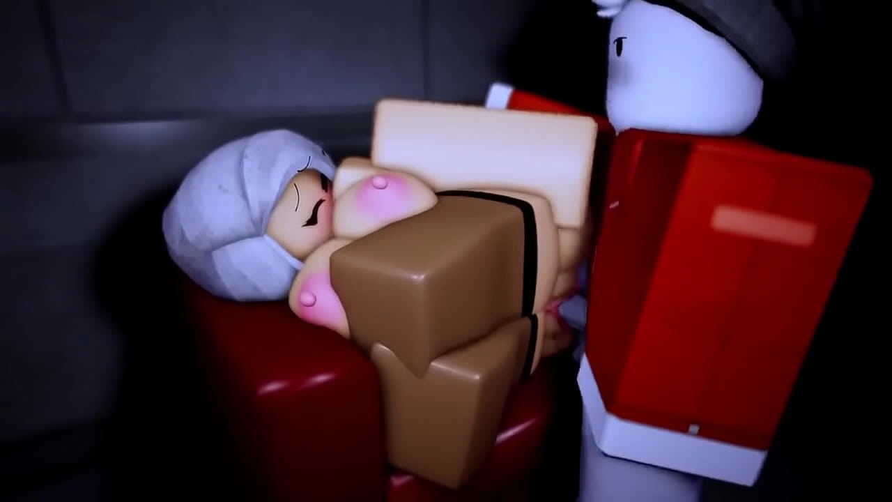 White haired chick gets smashed on her couch!