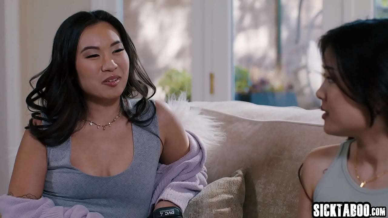 Kinky Kimmy Kimm fucked her petite Asian friend with her big dick boyfriend and submissive teen enjoyed rough threesome with kinky couple