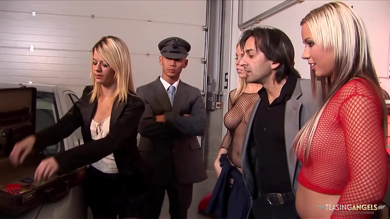 These three gorgeous girls got talked into sucking two delicious cocks together before getting their wet cunts pounded until they get sprayed with jizz.