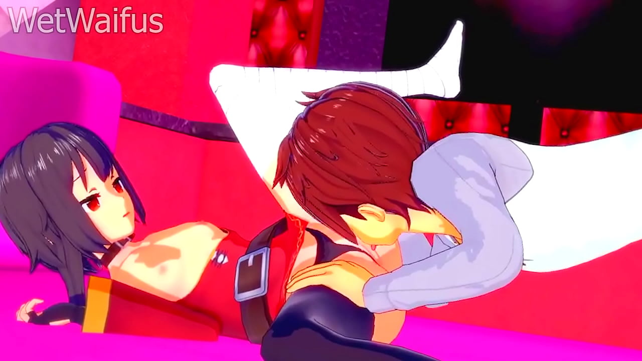 Megumin has Explosive Sex that Breaks her Pussy - Hentai 3d