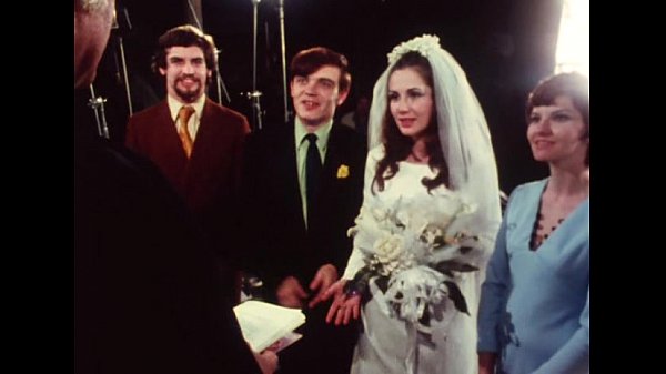 Bride sucks groomsmen at wedding