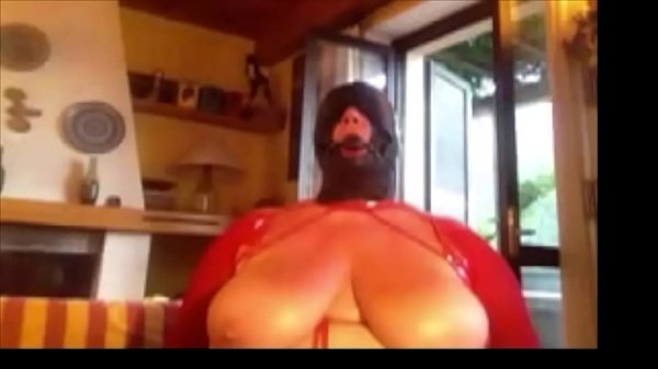 Augusta- Amateur slut hooded, in bondage with long holder, then gagged and fucked