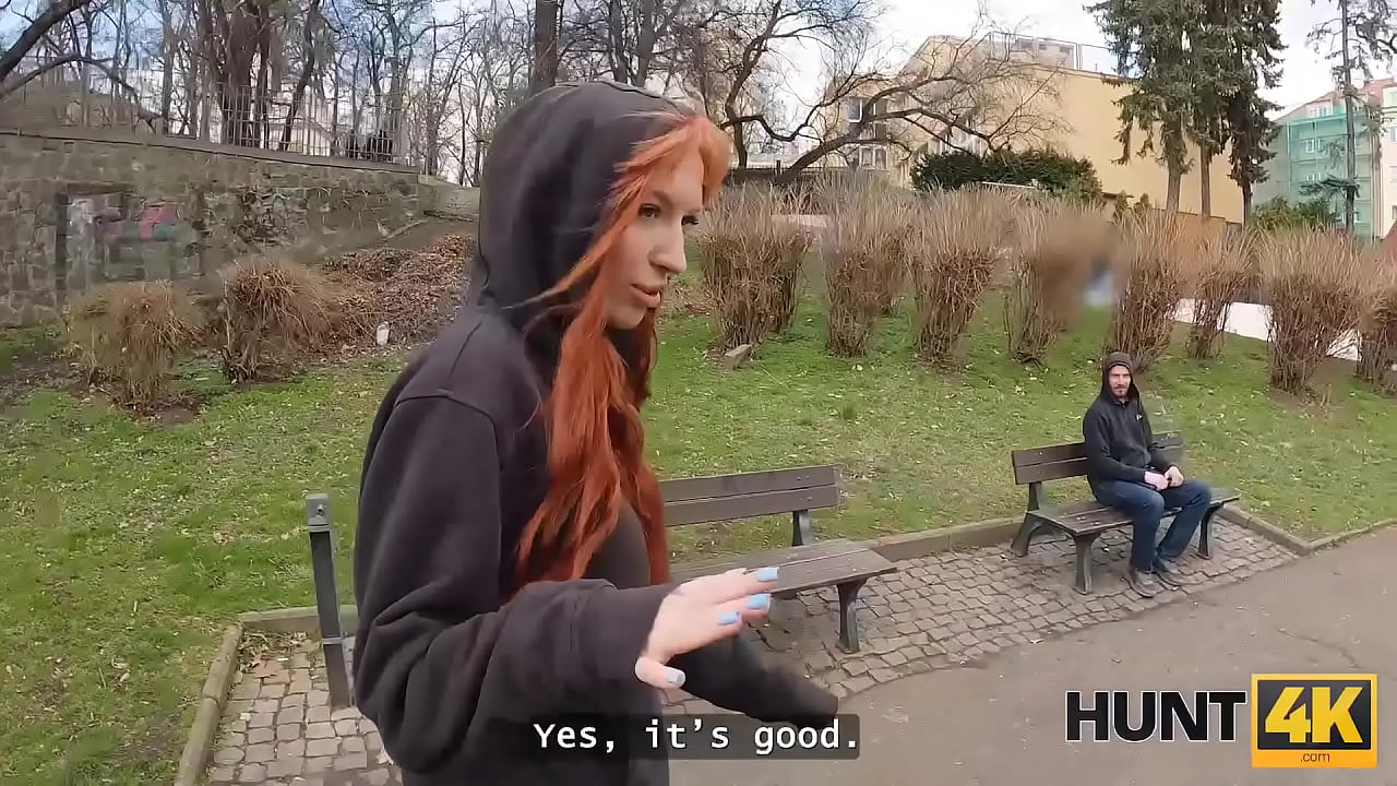 HUNT4K. Don't cum inside my tight pussy?. Hot sex with Lilly Mays