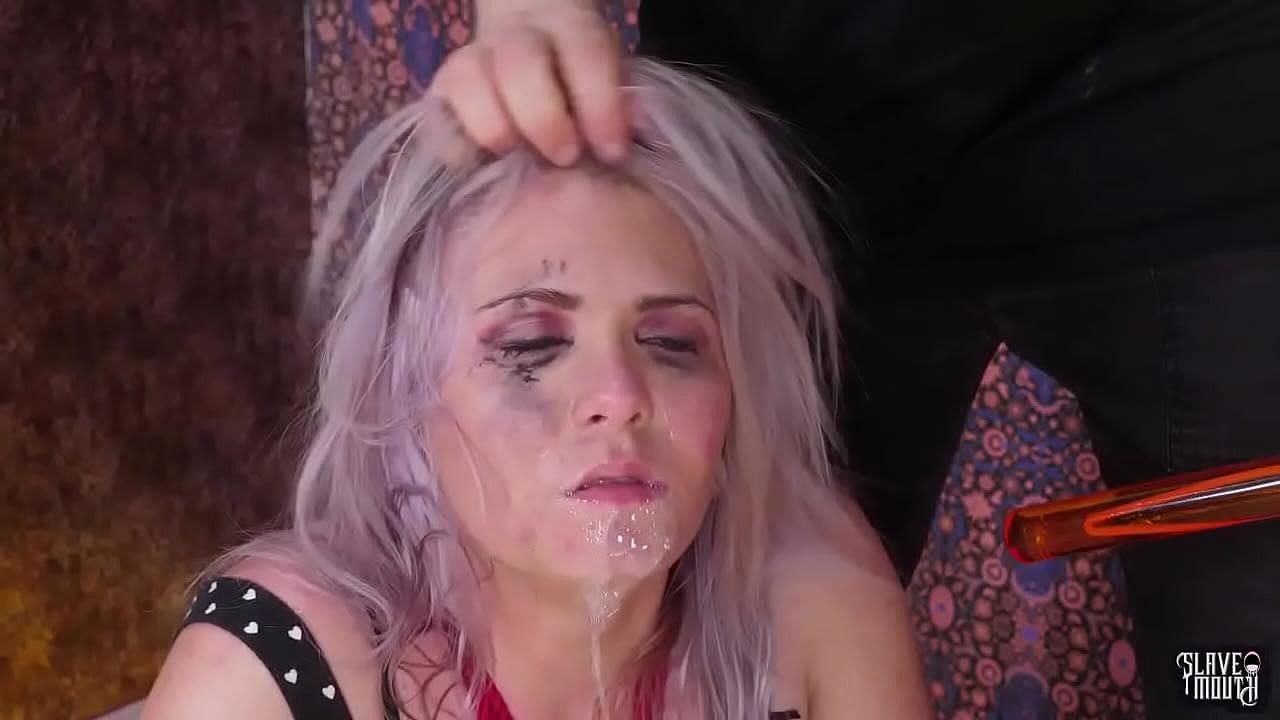 Cute piss covered submissive teen humiliated after giving head to powerful dom