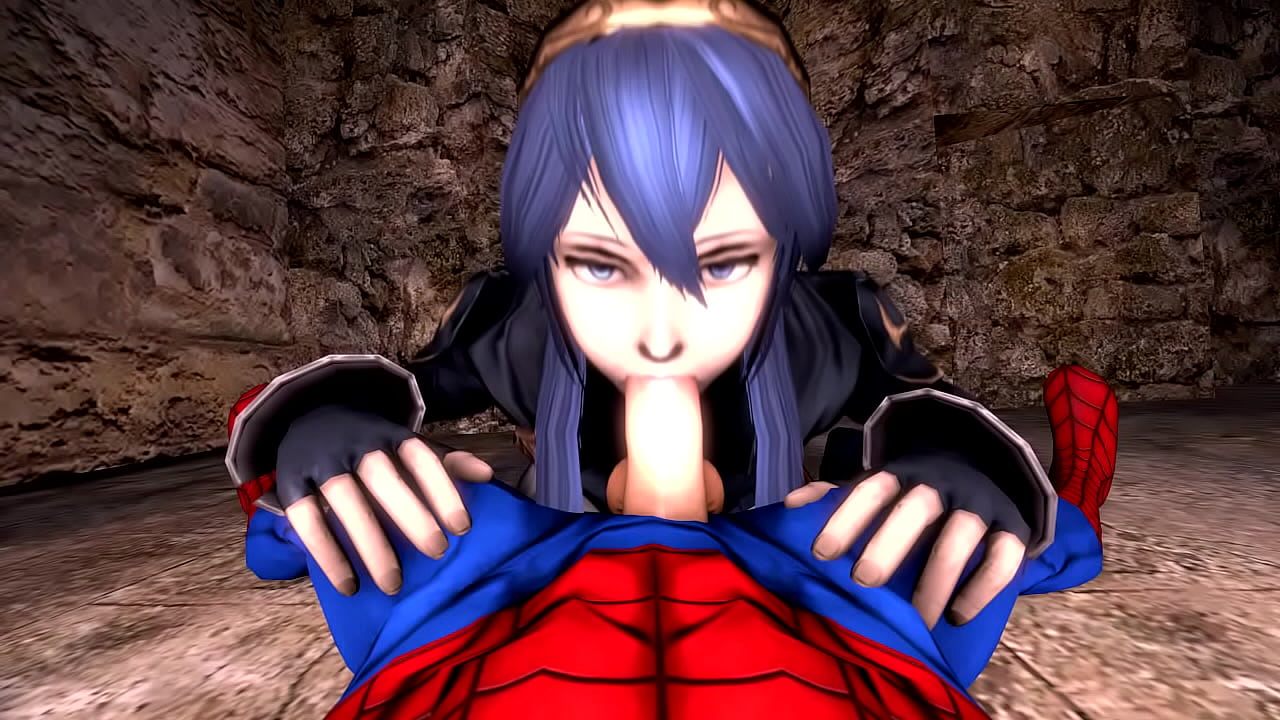 Lucina and Spiderman make love to eachother  princess x superhero  love